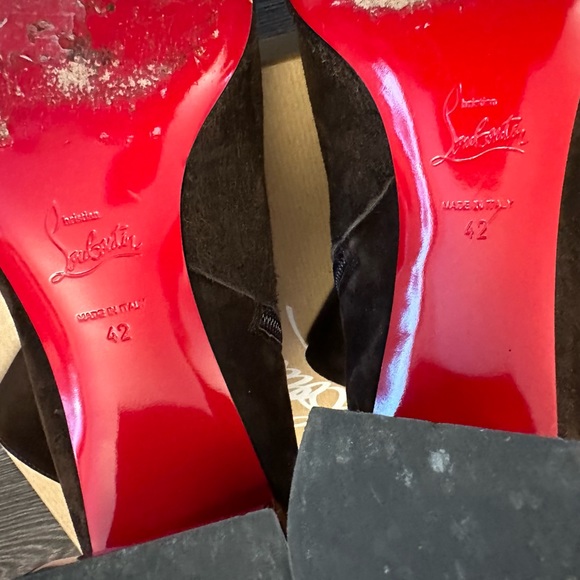 Christian Louboutin Turela Brown Arabica Velour Preloved Size 42 - Picture 3 of 5